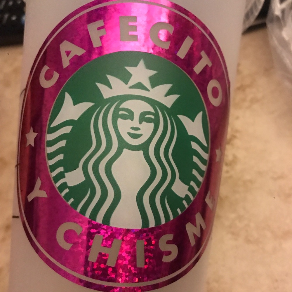 Brand new Starbucks tumbler cafecito y chisme